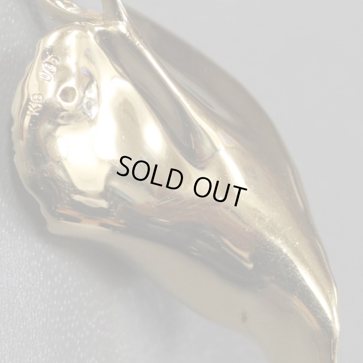 画像6: K18赤サンゴダイヤモンドペンダント リーフモチーフ D0.05 11.2g (6)