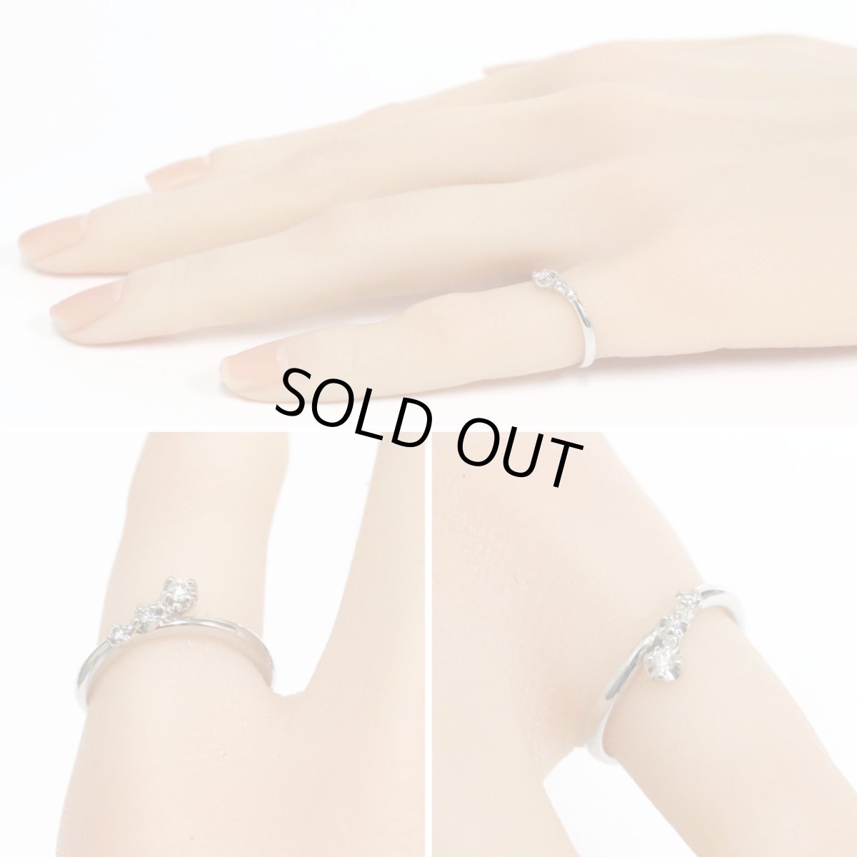 画像9: スタージュエリー Pt950ダイヤモンドリング D0.05 3.1g #7 (9)