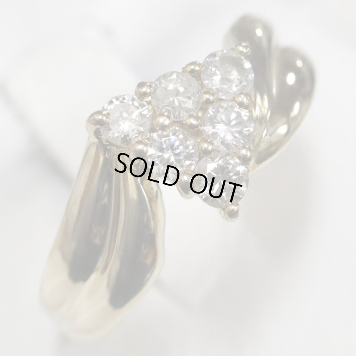 画像3: K18ダイヤモンドリング D0.43 3.6g #13 (3)