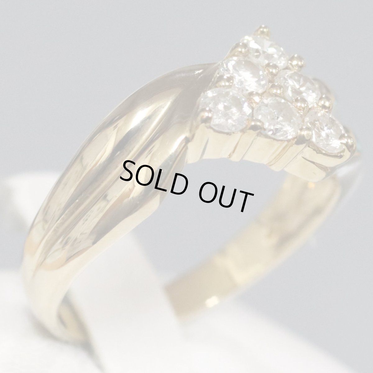 画像4: K18ダイヤモンドリング D0.43 3.6g #13 (4)