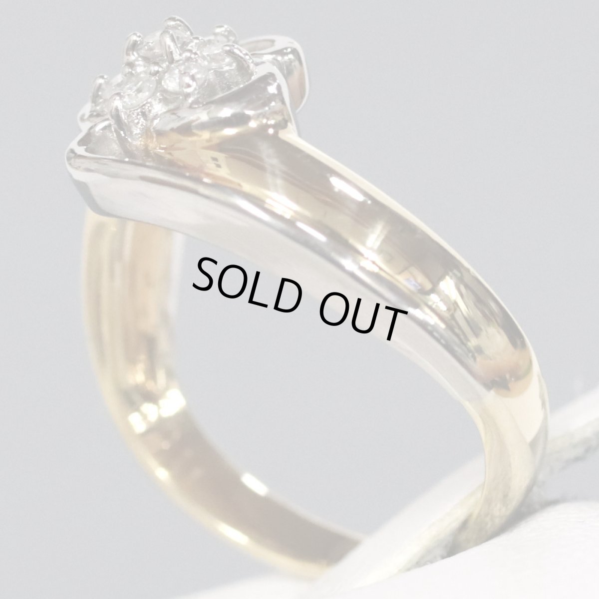 画像3: K18/Pt850ダイヤモンドリング D0.11 5.5g #9.5 (3)