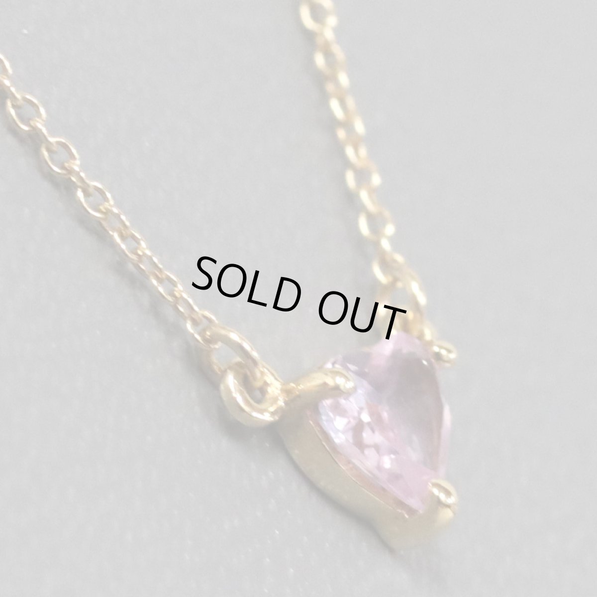 画像2: ヴァンドーム K18ネックレス ピンク石 1.6g (2)