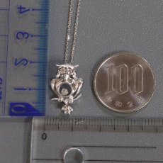 画像9: 750ダイヤモンドペンダント フクロウモチーフ 3.8g (9)
