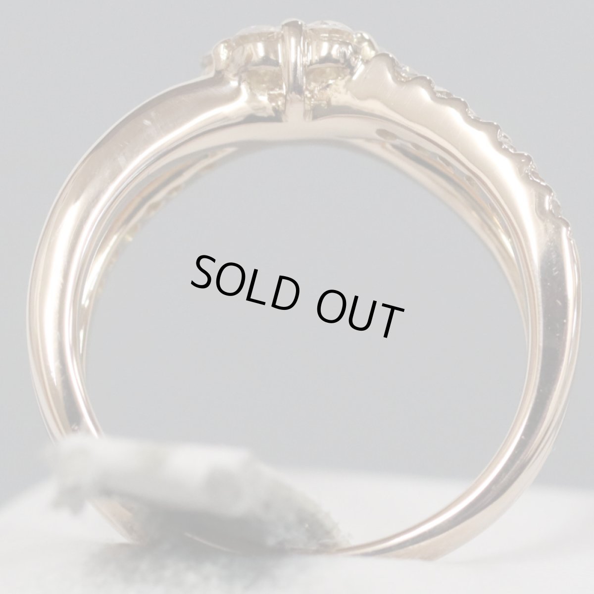 画像5: K18PGダイヤモンドリング D0.50 5.4g #9 (5)