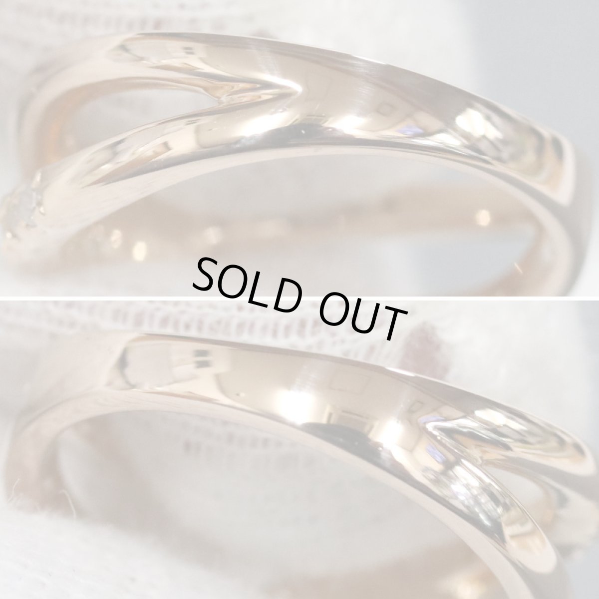 画像6: K18PGダイヤモンドリング D0.50 5.4g #9 (6)