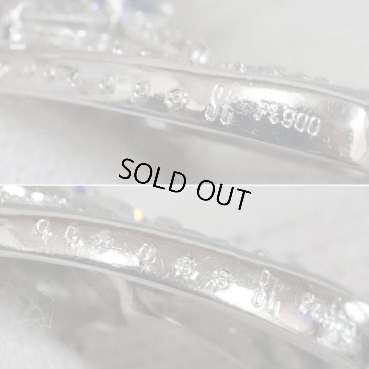 画像5: Pt900/850アウイナイトダイヤモンドネックレス 0.04 D0.88 6.9g (5)