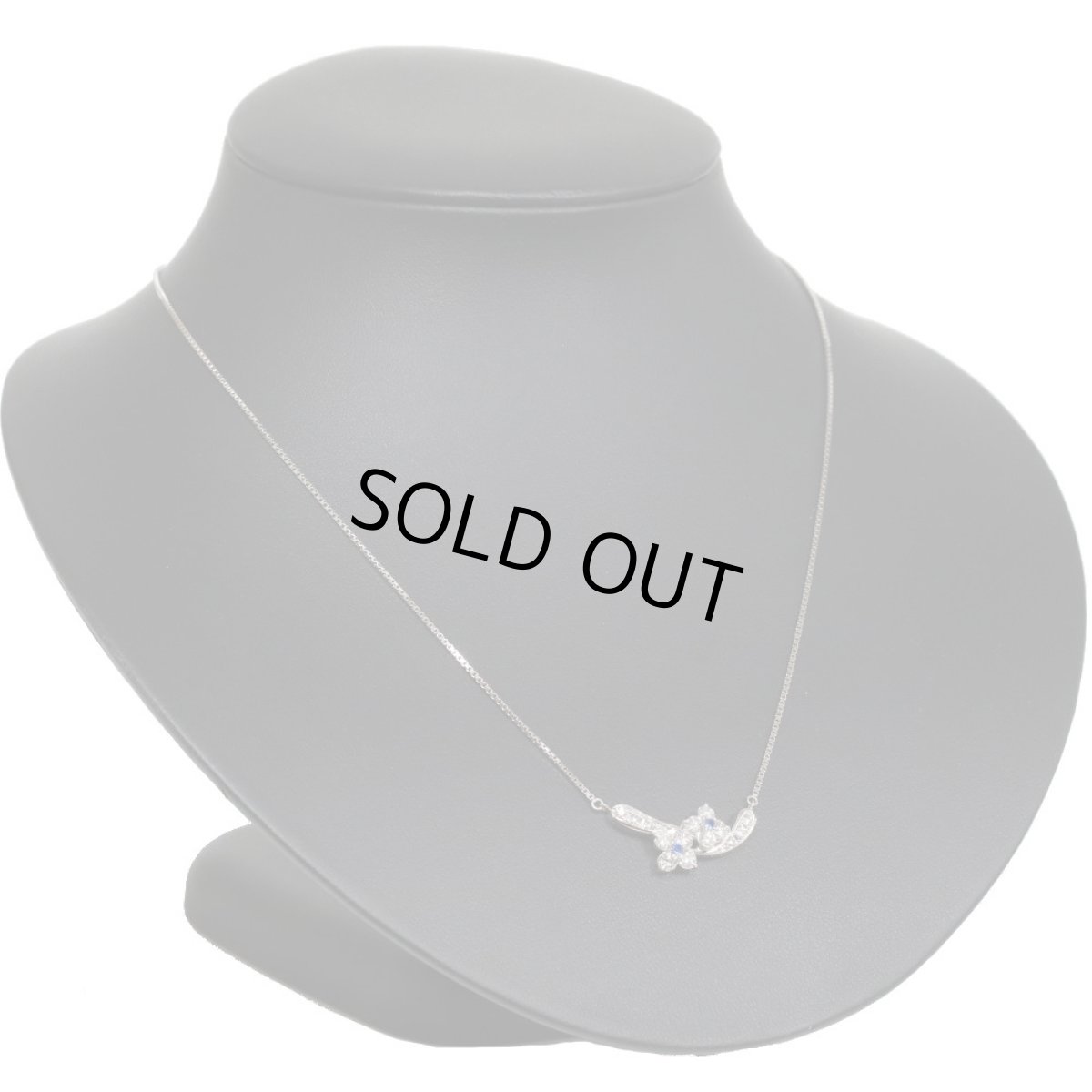 画像6: Pt900/850アウイナイトダイヤモンドネックレス 0.04 D0.88 6.9g (6)