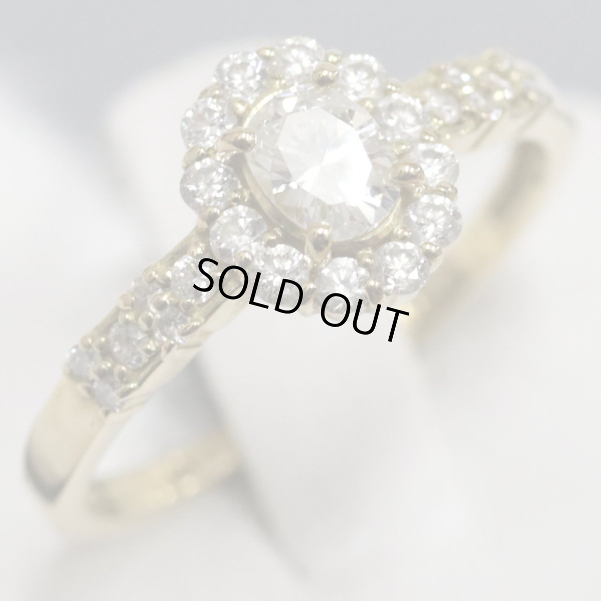 画像3: K18ダイヤモンドリング D0.28 D0.32 2.5g #12.5 (3)