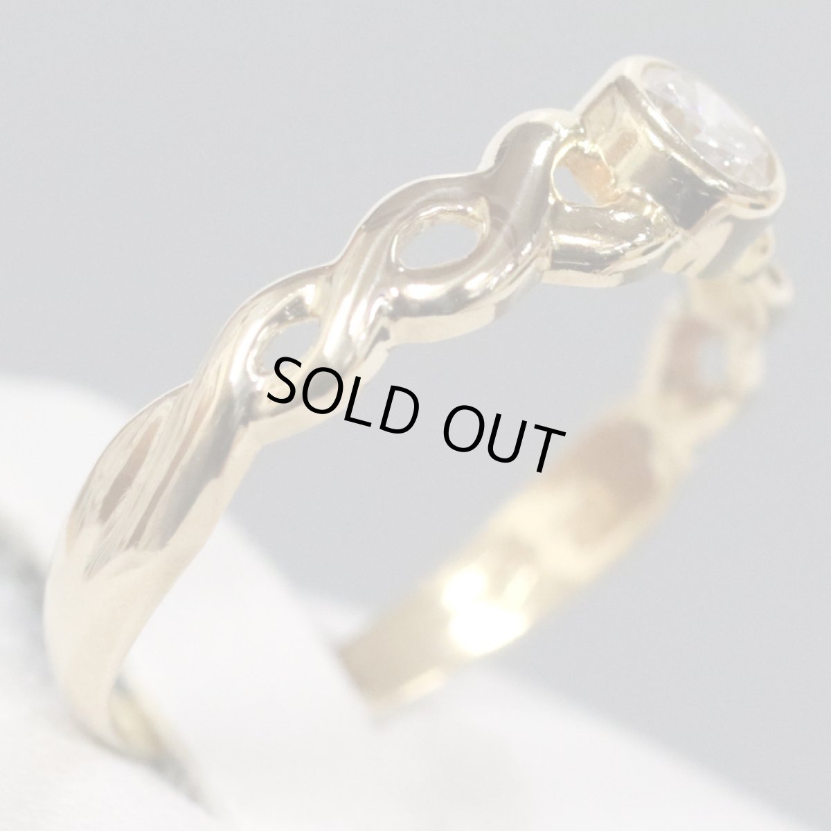 画像3: K18ダイヤモンドリング D0.25 1.9g #11.5 (3)