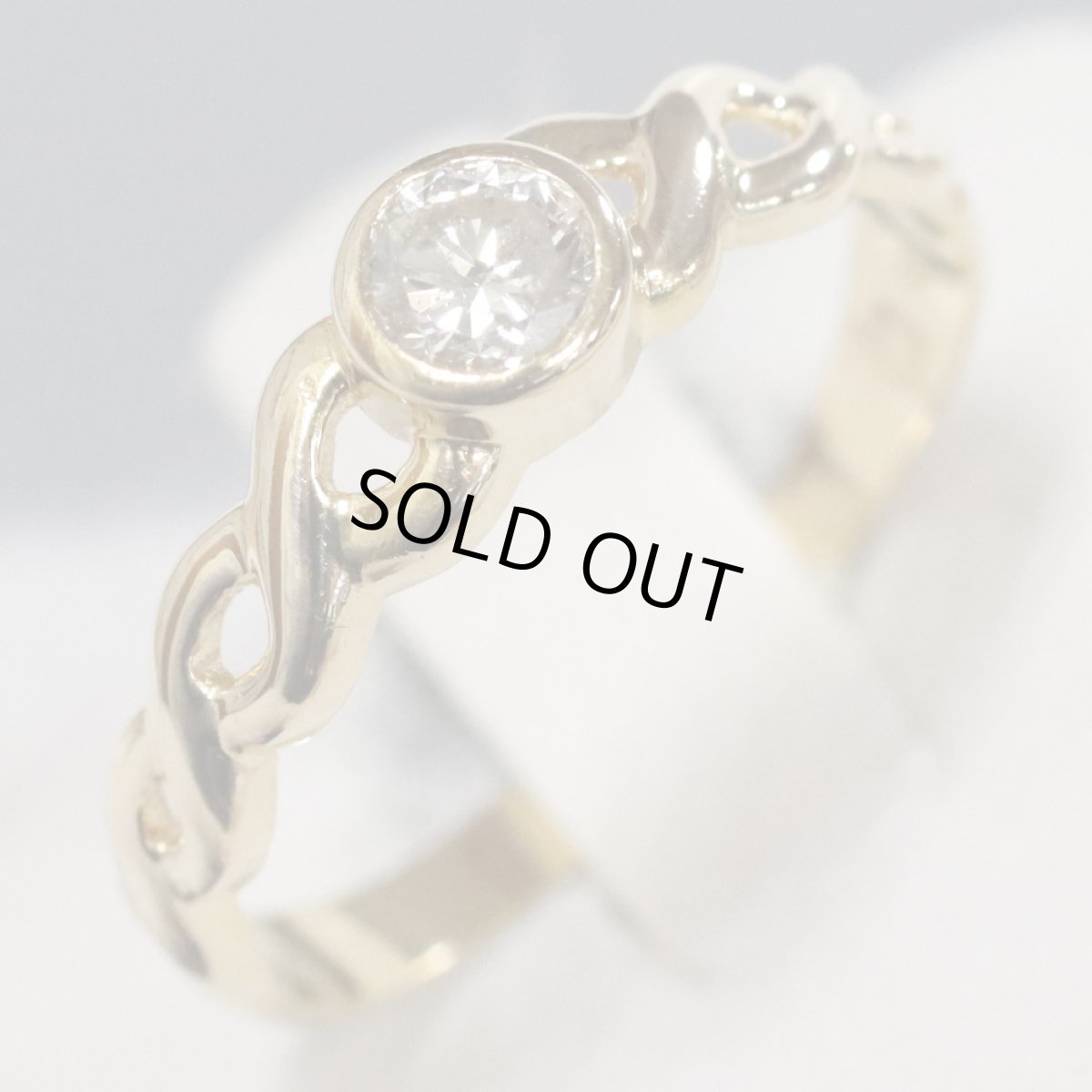 画像4: K18ダイヤモンドリング D0.25 1.9g #11.5 (4)