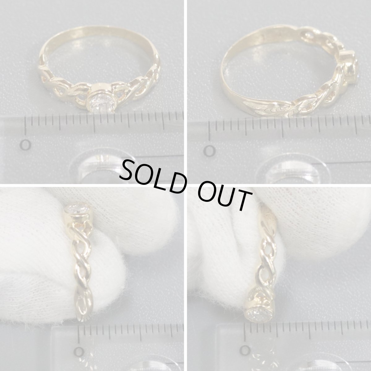 画像9: K18ダイヤモンドリング D0.25 1.9g #11.5 (9)