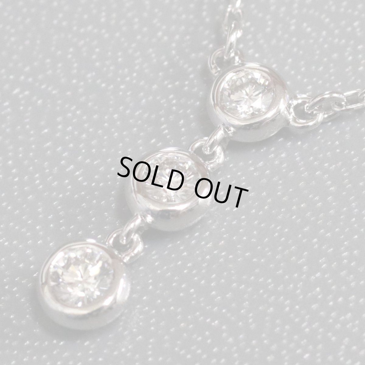 画像2: ミキモト K18WGダイヤモンドネックレス D0.31 3.2g (2)