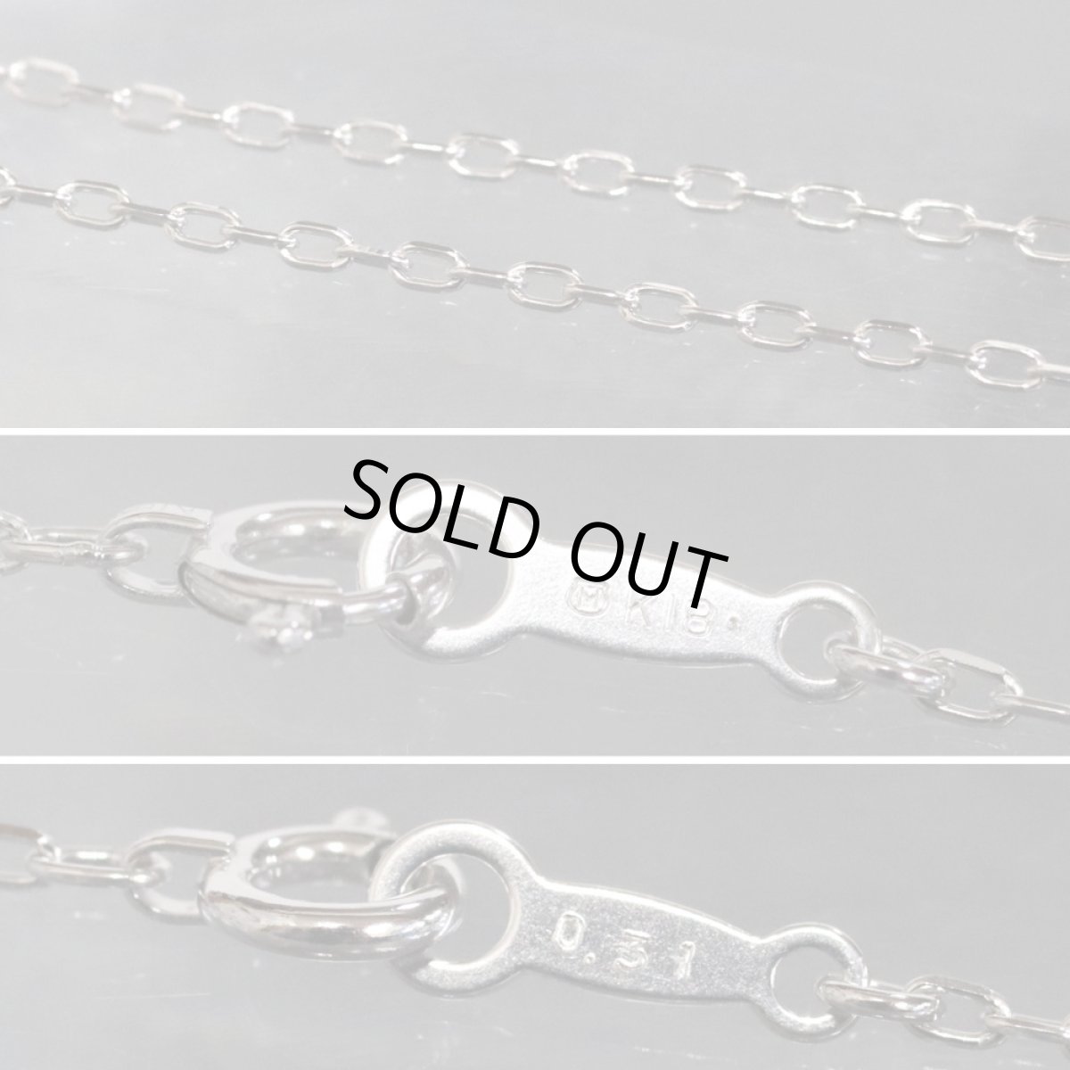 画像7: ミキモト K18WGダイヤモンドネックレス D0.31 3.2g (7)