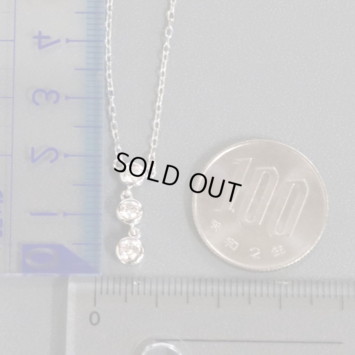 画像9: ミキモト K18WGダイヤモンドネックレス D0.31 3.2g (9)