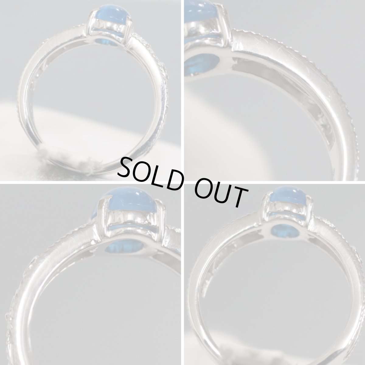 画像5: K18WGアパタイトキャッツアイダイヤモンドリング 1.37 D0.05 5.5g #11 (5)