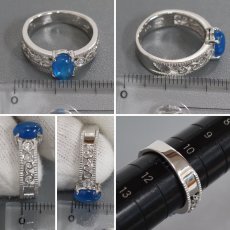 画像8: K18WGアパタイトキャッツアイダイヤモンドリング 1.37 D0.05 5.5g #11 (8)