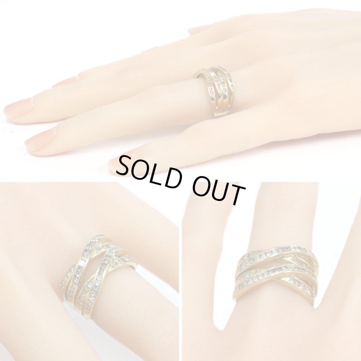 画像10: K18ブラウンダイヤモンドリング D1.16 7.3g #11 (10)