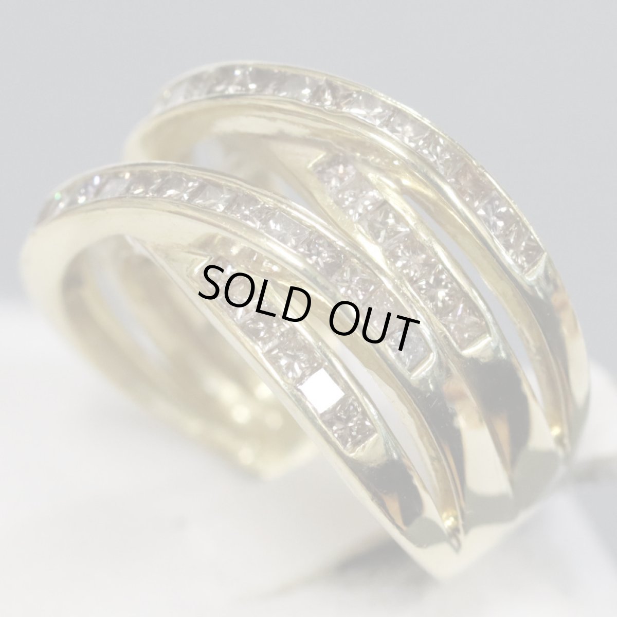 画像2: K18ブラウンダイヤモンドリング D1.16 7.3g #11 (2)