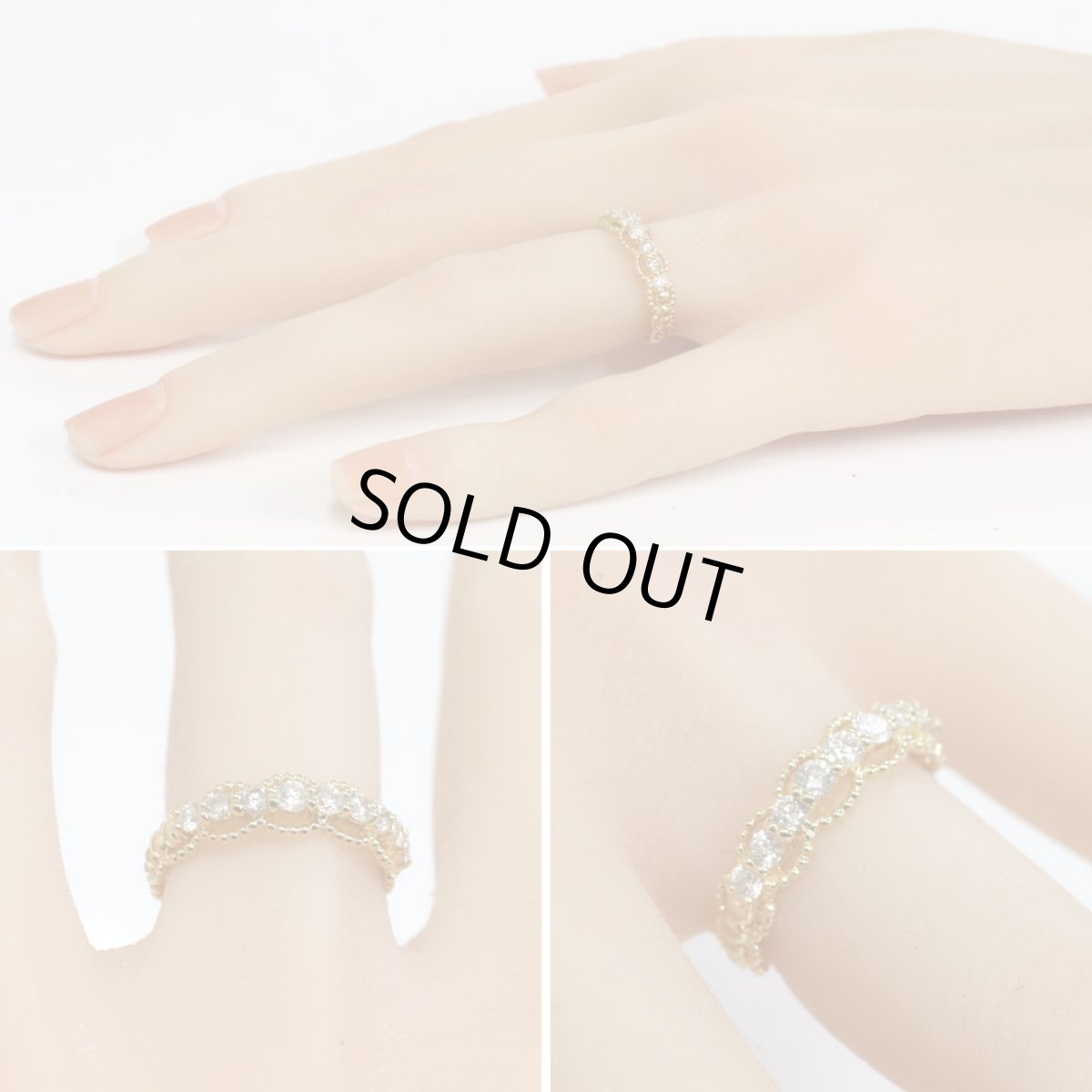 画像10: K18ダイヤモンドリング D0.50 2.8g #12 (10)