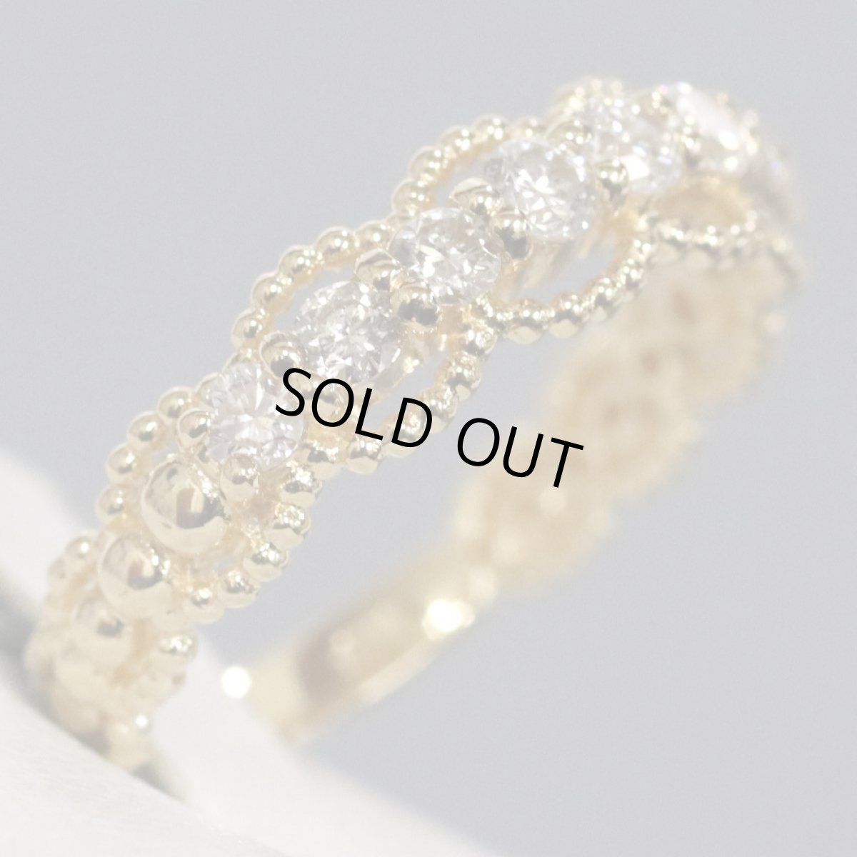 画像2: K18ダイヤモンドリング D0.50 2.8g #12 (2)