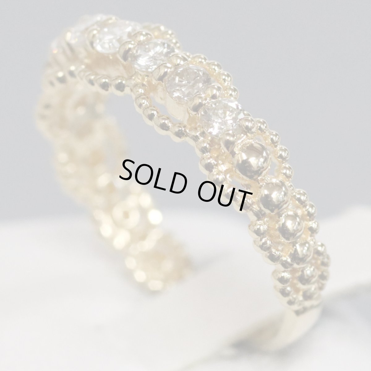 画像3: K18ダイヤモンドリング D0.50 2.8g #12 (3)