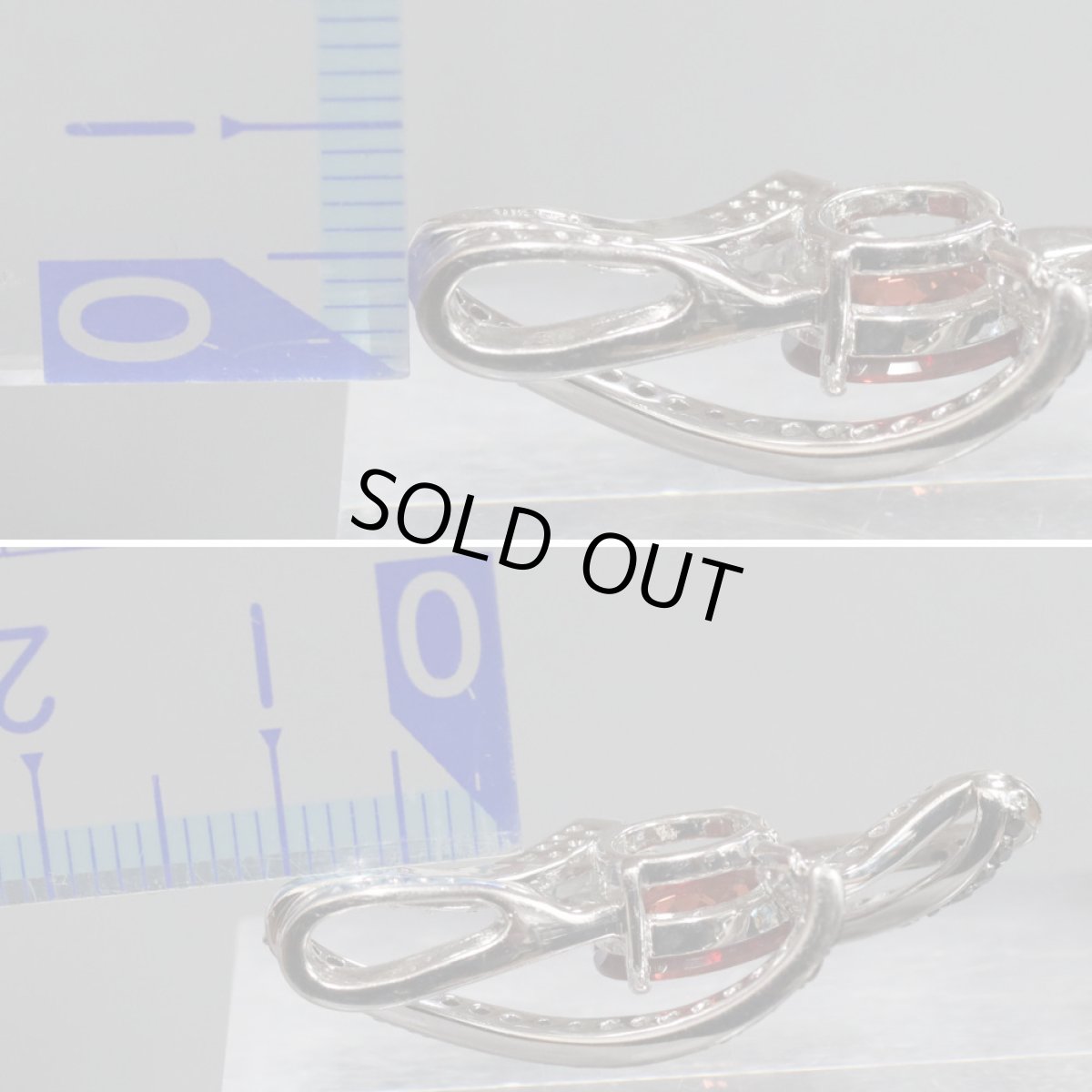 画像5: K18WGアンデシンダイヤモンドペンダントトップ 1.20 BkD0.40 D0.17 6.7g (5)