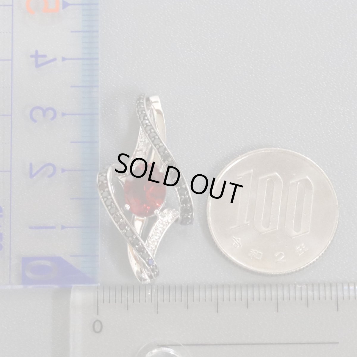 画像8: K18WGアンデシンダイヤモンドペンダントトップ 1.20 BkD0.40 D0.17 6.7g (8)