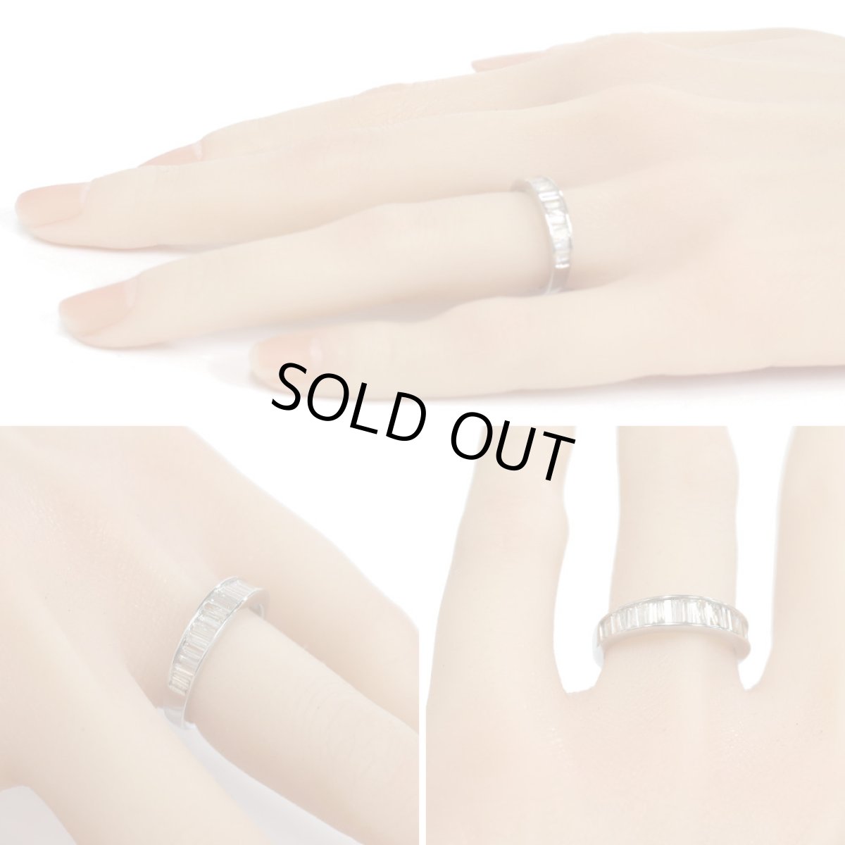 画像10: K18WGテーパーダイヤモンドリング D0.59 2.9g #12 (10)