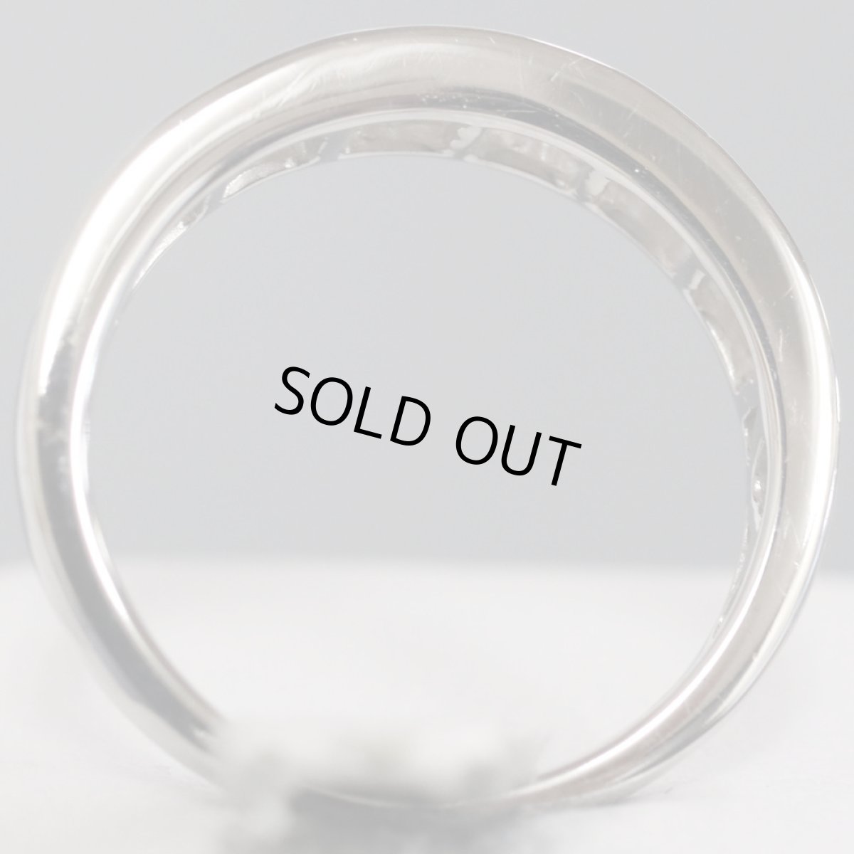 画像4: K18WGテーパーダイヤモンドリング D0.59 2.9g #12 (4)