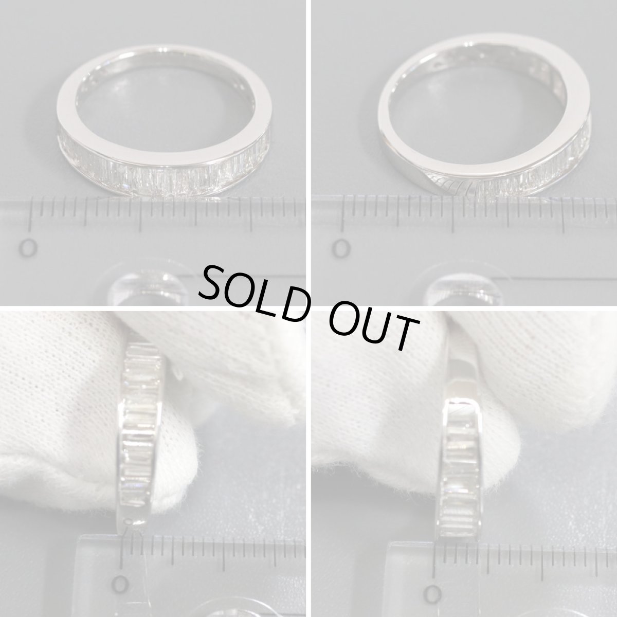 画像9: K18WGテーパーダイヤモンドリング D0.59 2.9g #12 (9)