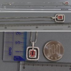 画像9: Pt900/850サファイアダイヤモンドペンダント S0.894 D0.46 6.3g (9)