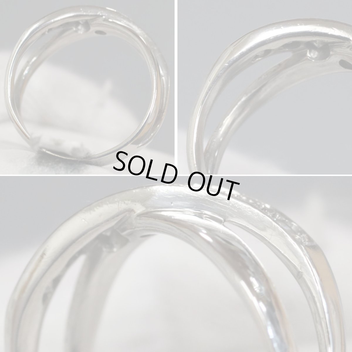 画像7: Pt900アレキサンドライトダイヤモンドリング 0.37 0.32 7.4g #17 (7)