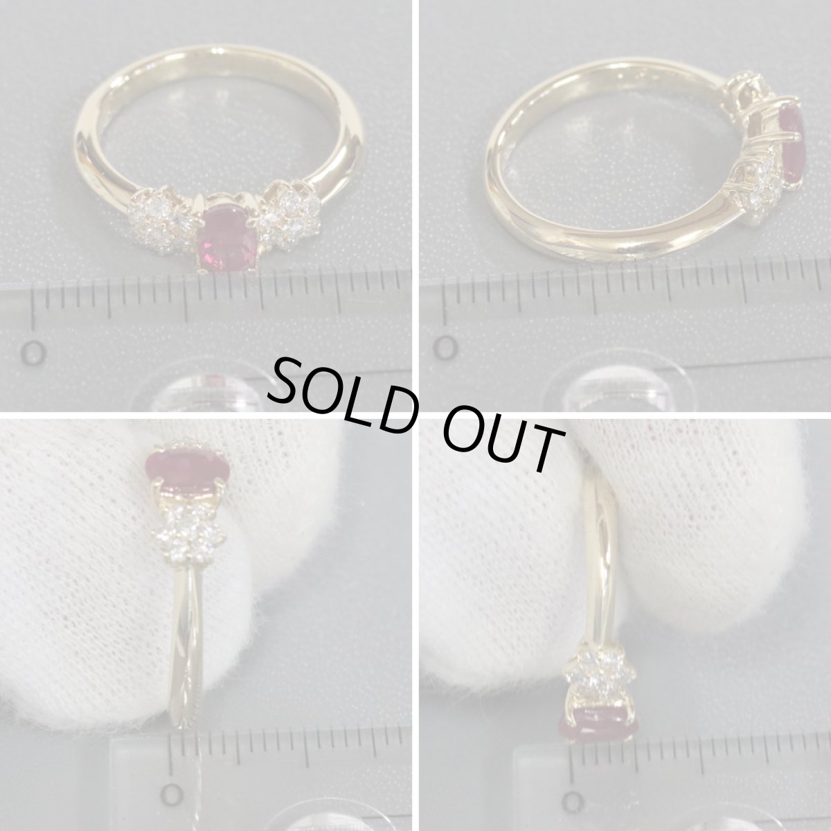 画像9: K18ルビーダイヤモンドリング R0.770 D0.27 3.6g #11 (9)