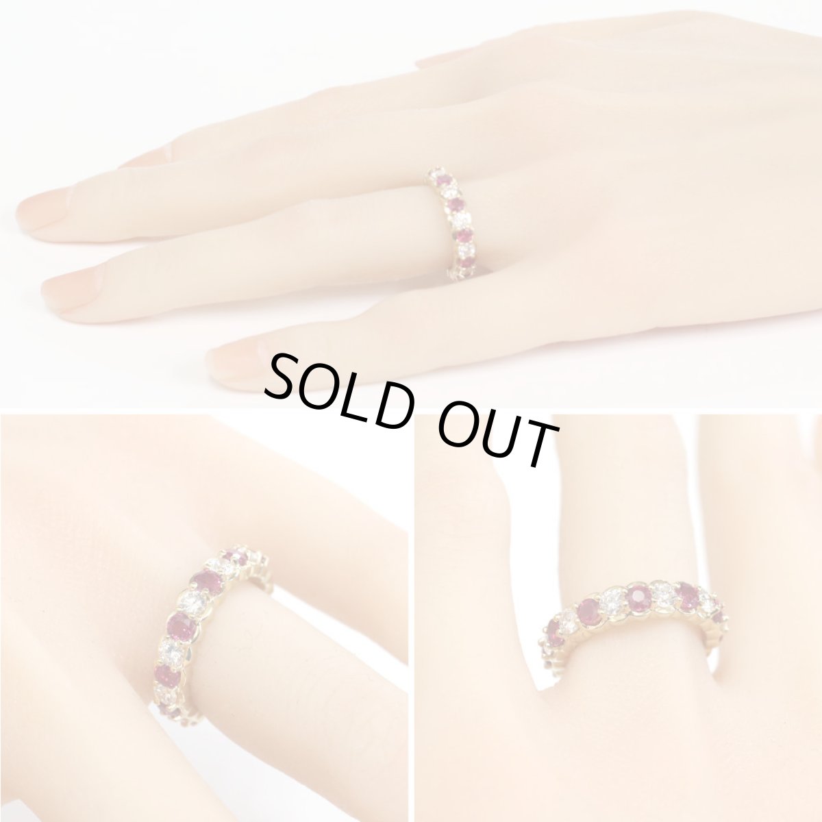 画像10: K18ルビーダイヤモンドリング R1.50 D0.94 6.5g #12 (10)