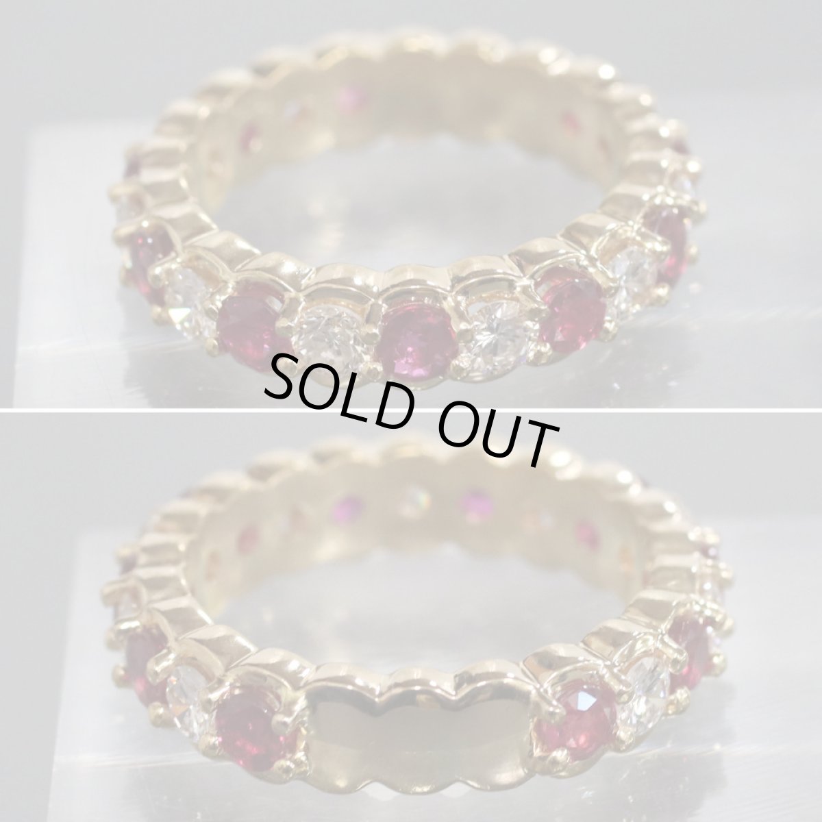 画像3: K18ルビーダイヤモンドリング R1.50 D0.94 6.5g #12 (3)