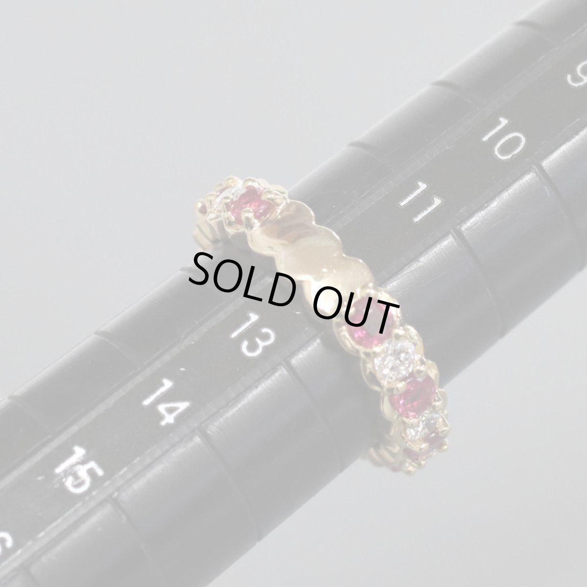 画像8: K18ルビーダイヤモンドリング R1.50 D0.94 6.5g #12 (8)