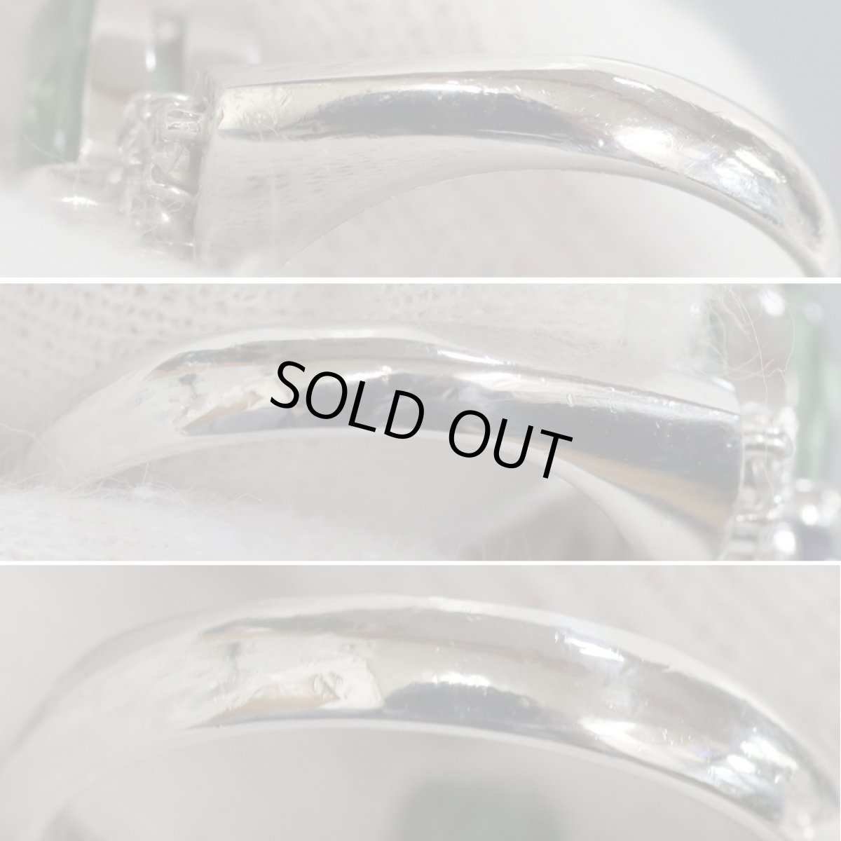 画像6: Pt900トルマリンタンザナイトダイヤモンドリング 4.33 D0.188 10.2g #12 (6)