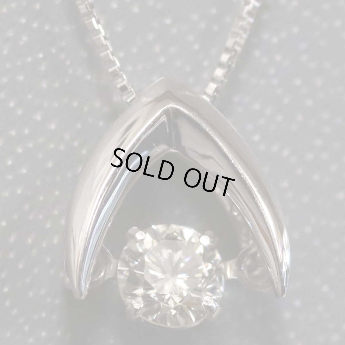 画像1: K18WGダイヤモンドペンダント D0.20 1.9g (1)