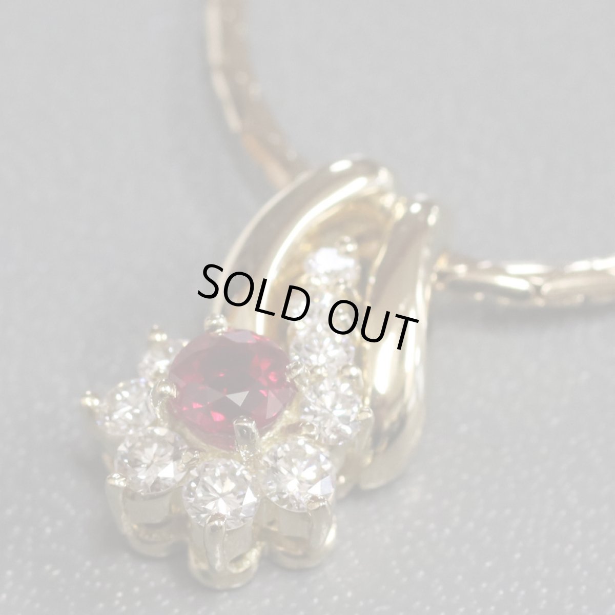 画像3: ミラショーン 750ルビーダイヤモンドネックレス R0.57 D0.51 12.4g (3)