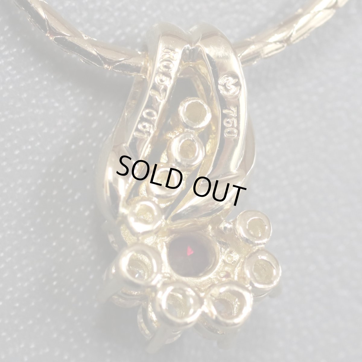 画像5: ミラショーン 750ルビーダイヤモンドネックレス R0.57 D0.51 12.4g (5)