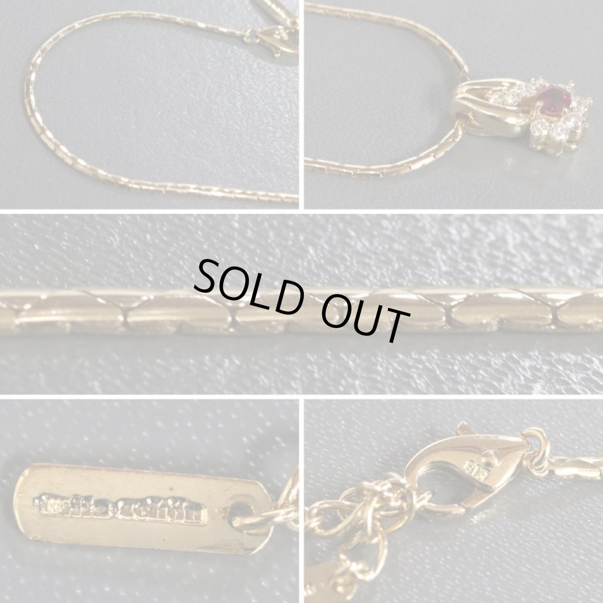 画像8: ミラショーン 750ルビーダイヤモンドネックレス R0.57 D0.51 12.4g (8)