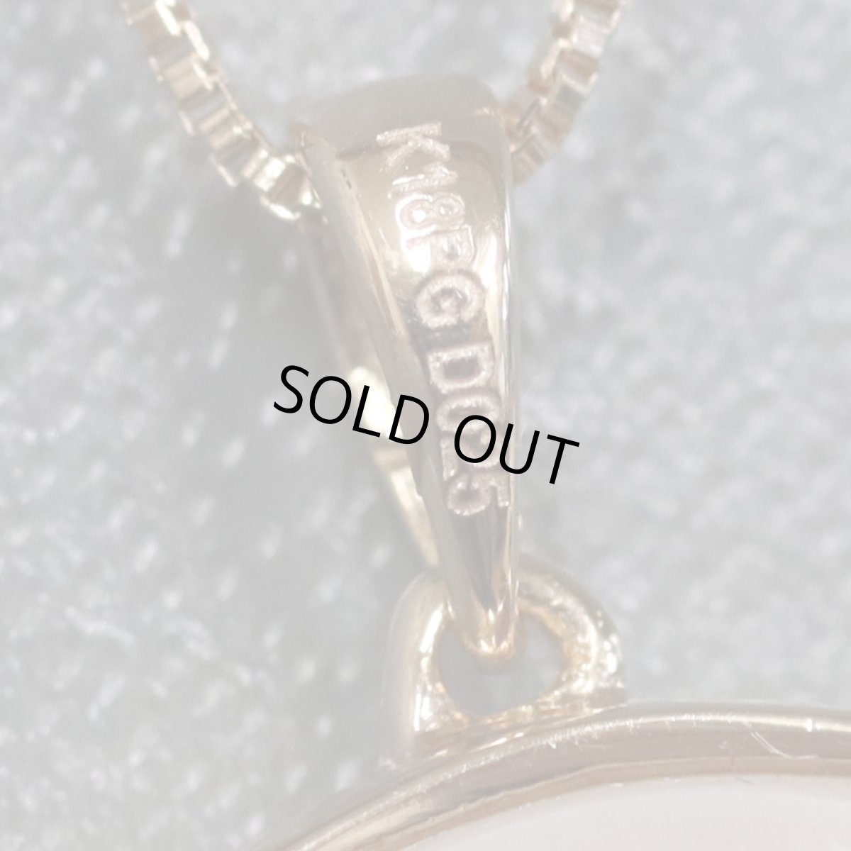 画像6: K18PGシェルダイヤモンドホワイトサファイアネックレス 6.0g (6)