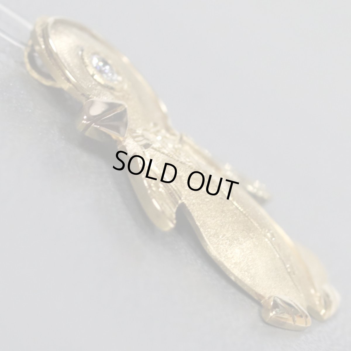 画像2: K18ダイヤモンドペンダントトップ 手彫り ペンギンモチーフ 7.7g (2)