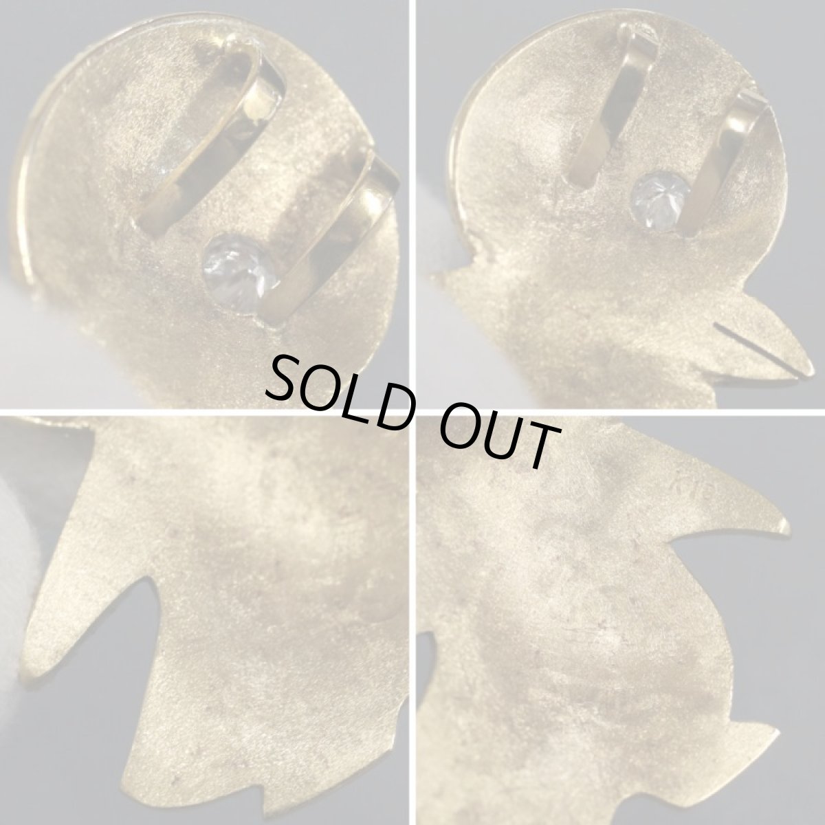 画像7: K18ダイヤモンドペンダントトップ 手彫り ペンギンモチーフ 7.7g (7)