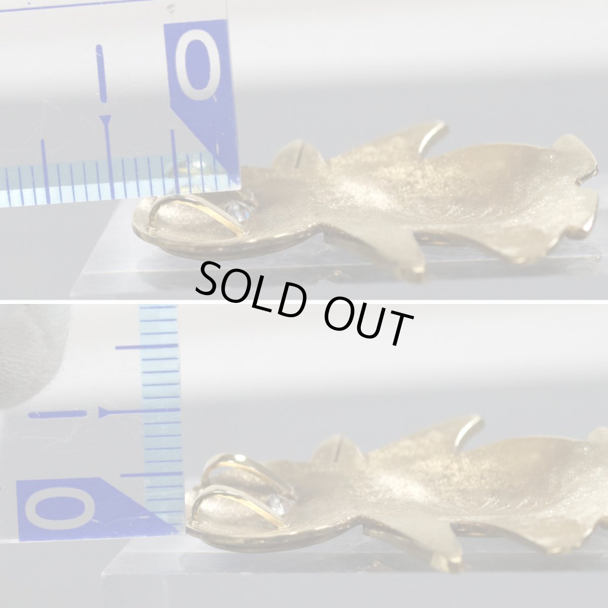 画像8: K18ダイヤモンドペンダントトップ 手彫り ペンギンモチーフ 7.7g (8)