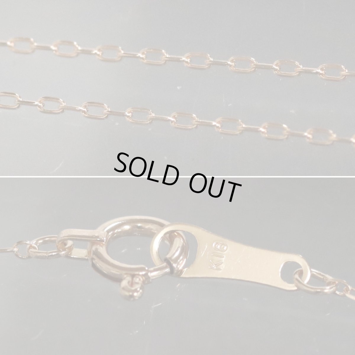 画像8: K18PGダイヤモンドネックレス D0.08 D0.12 1.3g (8)