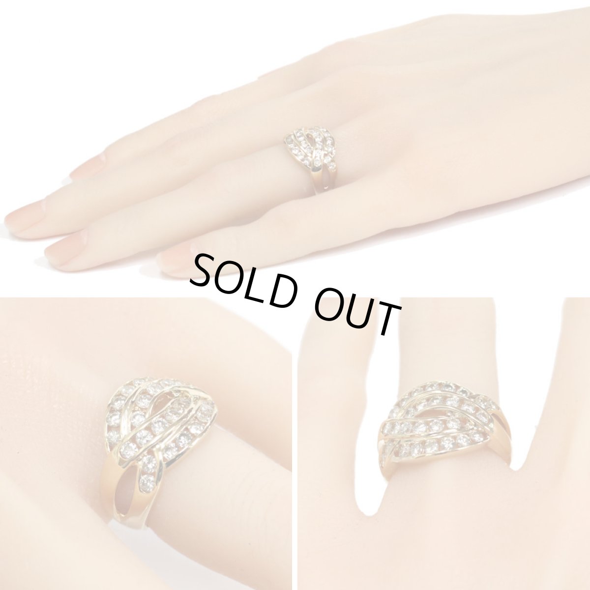 画像10: K18ダイヤモンドリング D1.00 6.1g #12 (10)