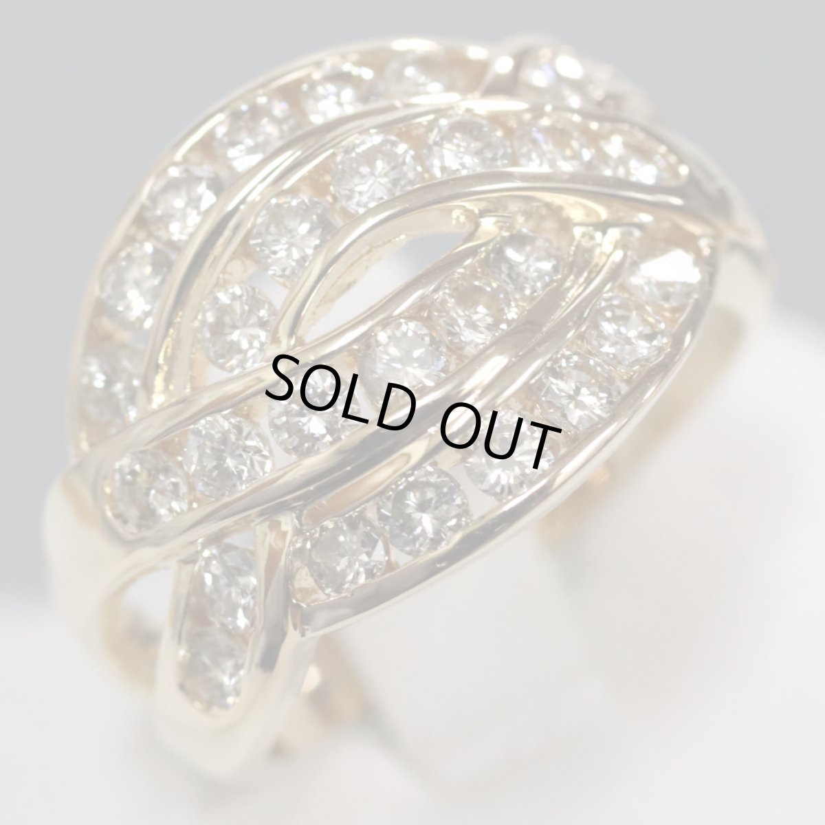 画像3: K18ダイヤモンドリング D1.00 6.1g #12 (3)