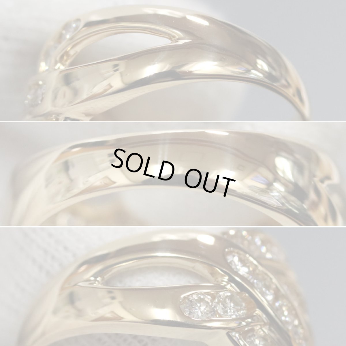 画像6: K18ダイヤモンドリング D1.00 6.1g #12 (6)