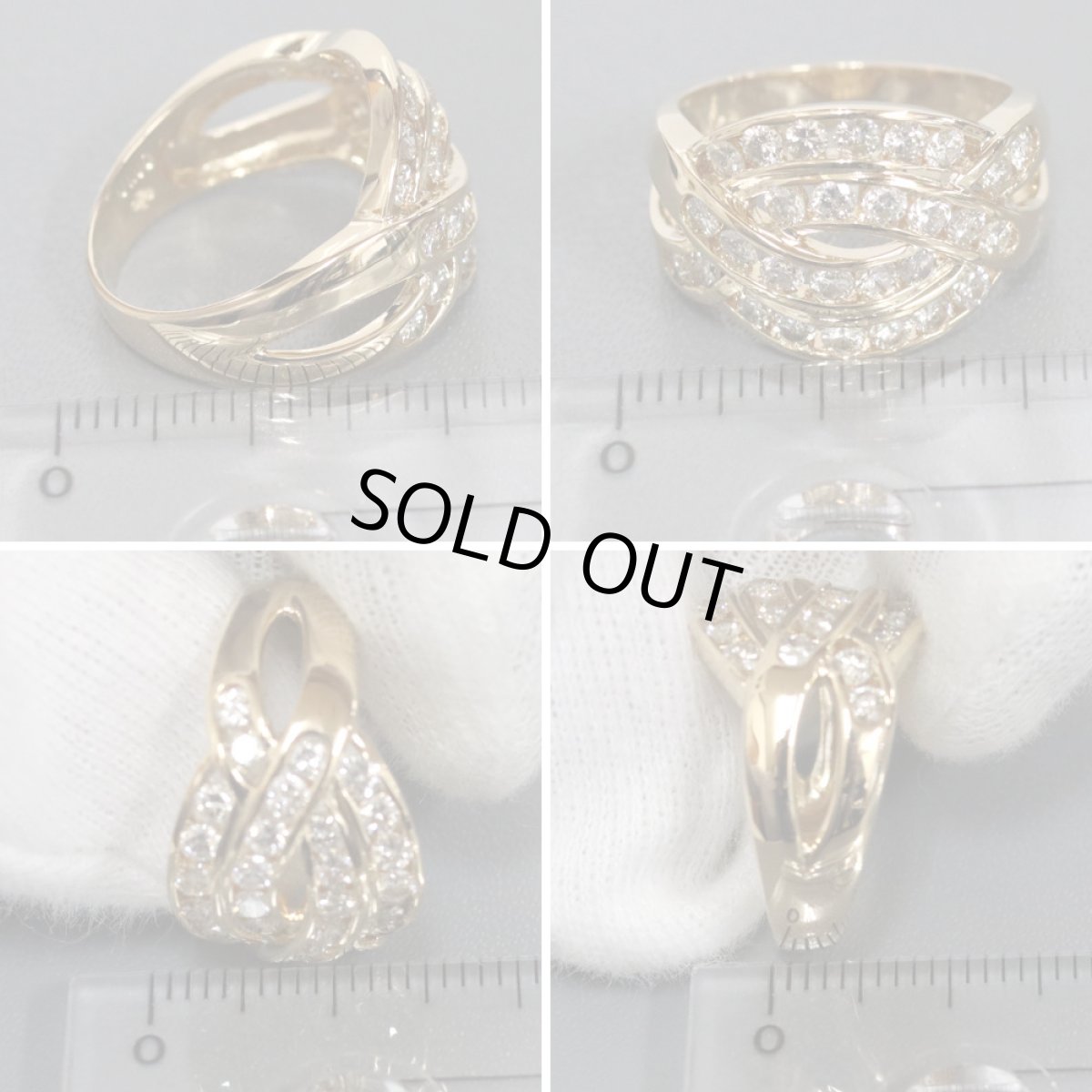 画像9: K18ダイヤモンドリング D1.00 6.1g #12 (9)